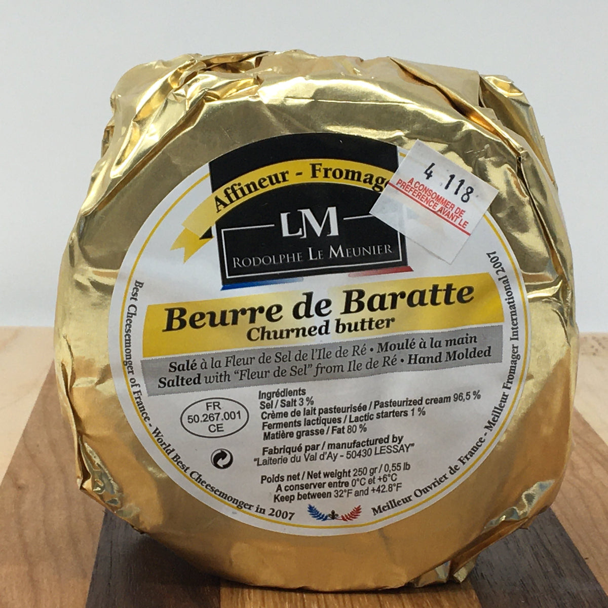 Beurre D'Isigny Salted Butter, 8.8 oz